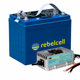 Rebelcell 12V140 AV Li-ion Med Laddare Waterproof 12.6V20A