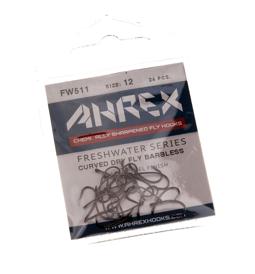 Ahrex FW511 - Curved Dry Fly - Barbless